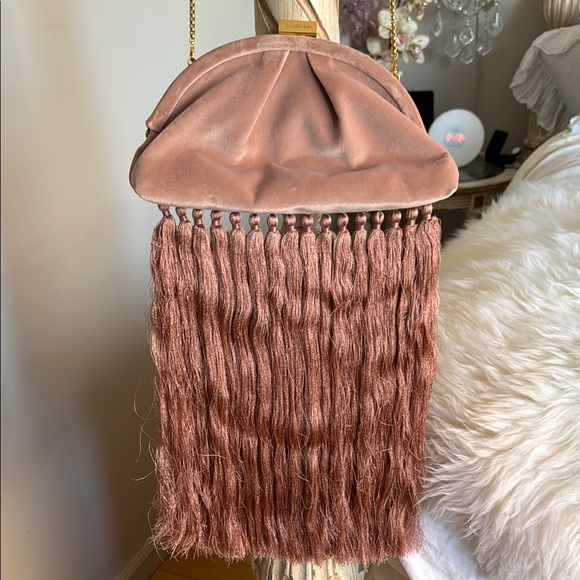 Zimmermann Handbags - Zimmermann clutch or shoulder strap Velvet Fringe Bag NWOT